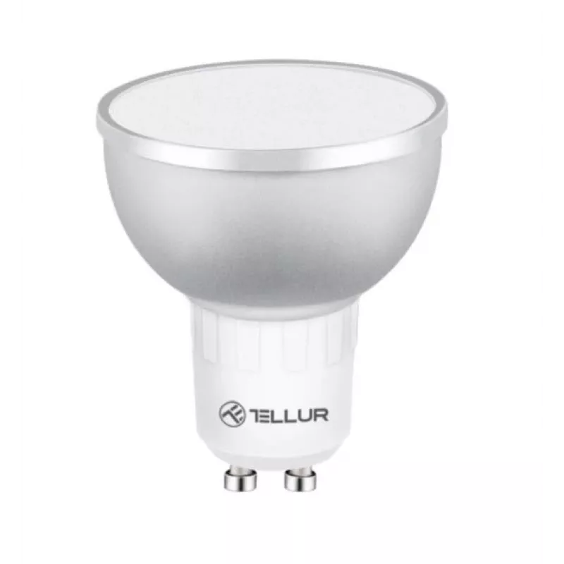Inteligentna żarówka LED Tellur GU10 5W RGB — ściemniana – Gniazdo GU10, 5W, RGB, inteligentne sterowanie