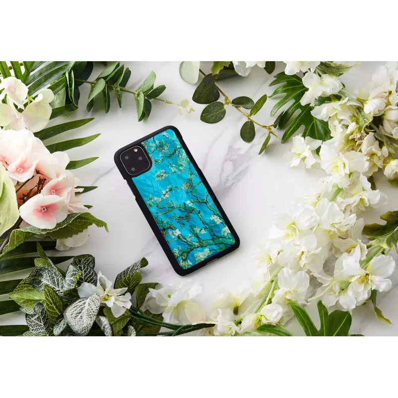 Etui ochronne na smartfona iKins do iPhone 11 Pro Max — Almond Blossom Czarny
