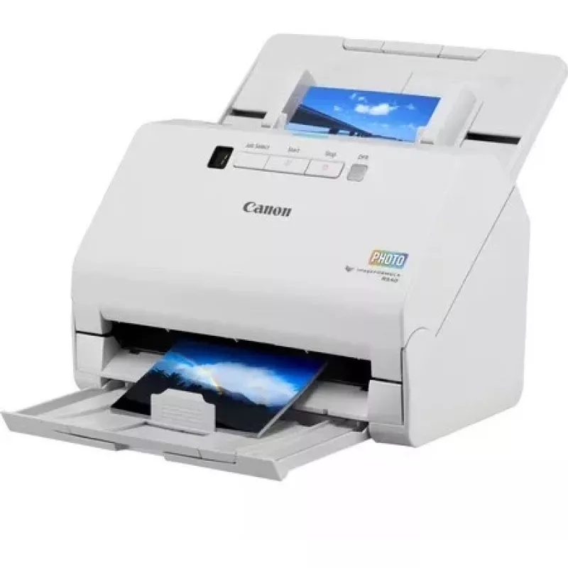 Skaner do zdjęć i dokumentów Canon imageFORMULA RS40, 600 x 600 DPI, 40 str./min, 30 str./min, skala szarości, monochromatyczny, skaner arkuszowy, biały
