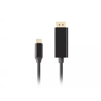 Adapter USB-C na DisplayPort Lanberg CA-CMDP-10CU-0018-BK Czarny 1,8 m