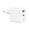 Alimentator Retea 220V GEMBIRD, Uniwersalny, 1 X USB Type-C D 20W, 1 X USB-a 3.0 QC 18W, Wskaźnik LED, Biały