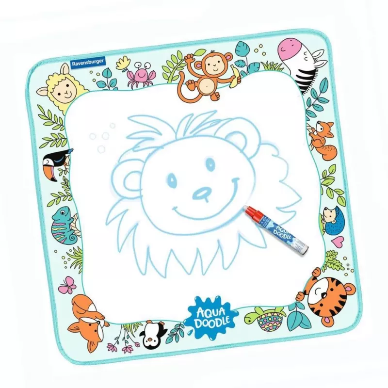 Ravensburger Aqua Doodle Animals mata do malowania — zestaw ministeps do rysowania wodą bez bałaganu