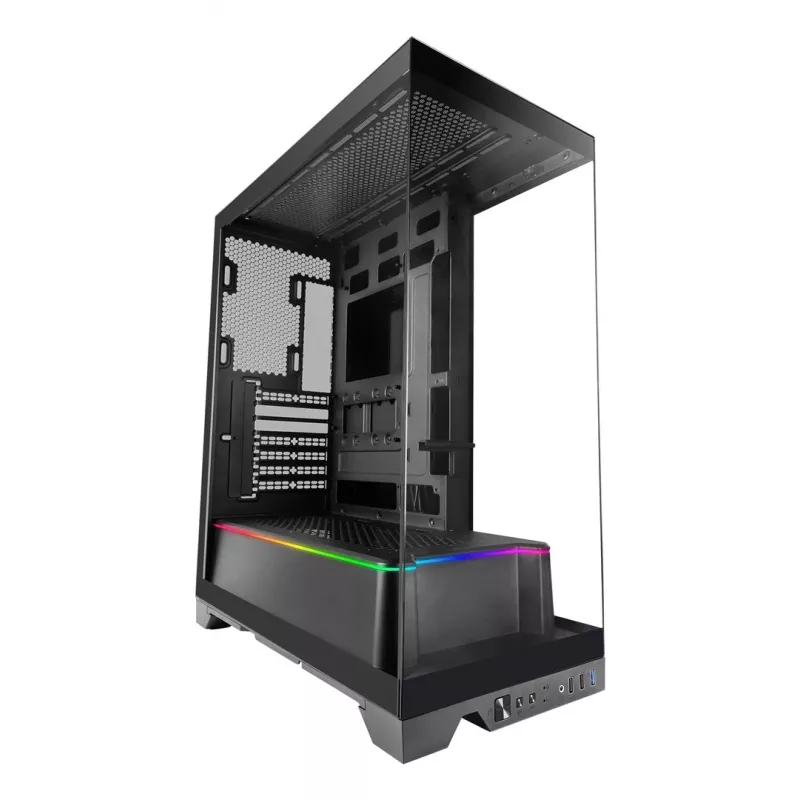 TACENS Mars Gaming MCPRISMA Midi Tower PC case, Czarny, tempered glass, supports ATX/Micro-ATX/Mini-ITX, 2x3.5 inch + 2x2.5 inch bays