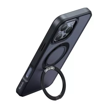 Etui ochronne Mcdodo PC-4932 do iPhone 16 Pro z wbudowaną podstawką, czarne