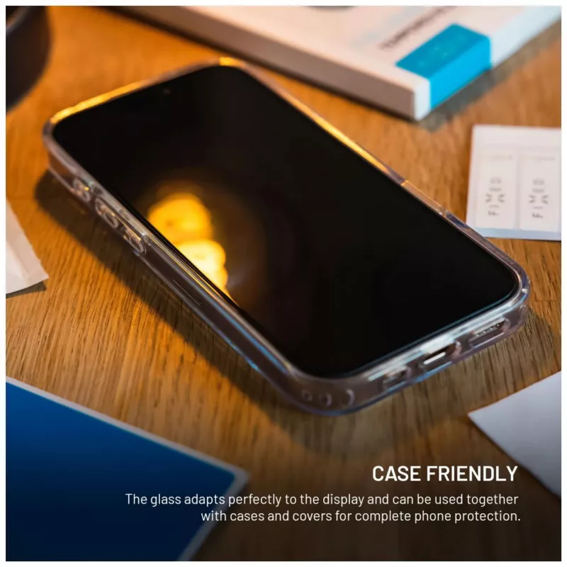 Szkło hartowane FIXED do Apple iPhone 17 Pro — 2 szt., zaokrąglona krawędź 2,5D