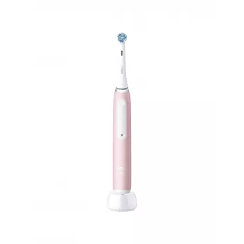 Szczoteczka elektryczna Oral-B iO3 Series, ładowalna, dla dorosłych, liczba dołączanych końcówek: 1, kolor Blush Pink, liczba trybów szczotkowania: 3