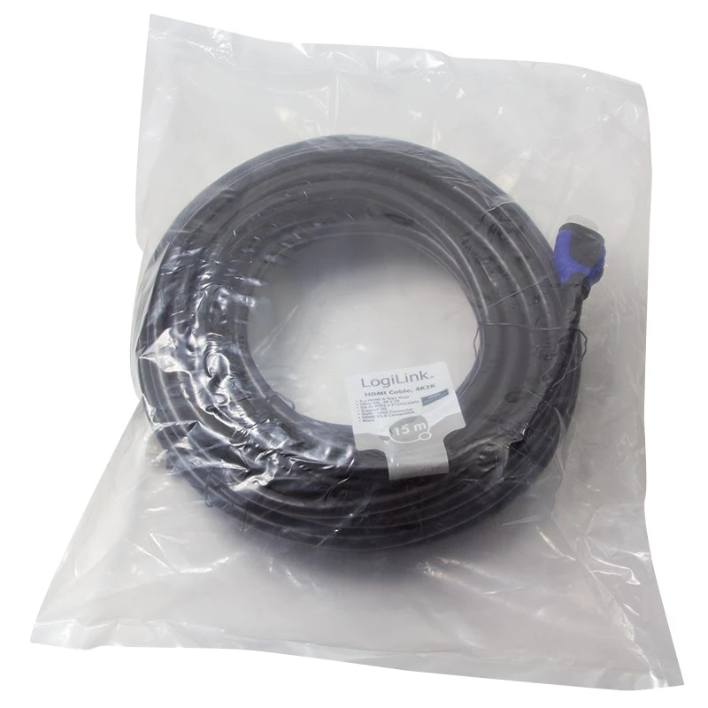 Kabel LogiLink CH0067 HDMI 15 m HDMI Typ A (Standard) Czarny