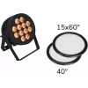 LED PAR Light EUROLITE 12x8W QCL 15x60° & 40° z 2 dyfuzorami