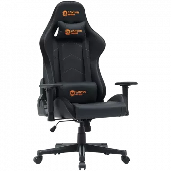 Fotel gamingowy CANYON Irida RGBCH03 RGB Czarny ergonomiczny design, regulowane podłokietniki, odchylane oparcie