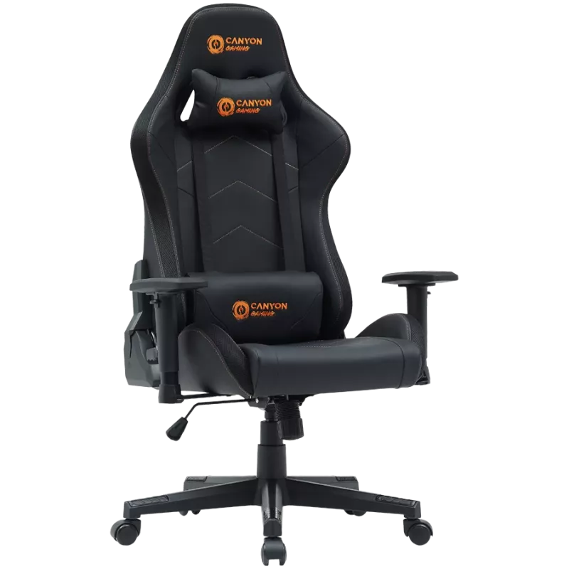 Fotel gamingowy CANYON Irida RGBCH03 RGB Czarny ergonomiczny design, regulowane podłokietniki, odchylane oparcie