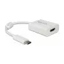 Adapter kabla wideo DeLOCK 63937 USB Type-C na HDMI 0,1 m biały
