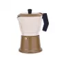 Aluminiowy kafetier na kuchenkę Maestro MR-1657-3-BEŻOWY – ekspres do espresso na 3 filiżanki, beżowy
