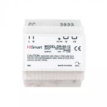 Zasilacz 12V, 4,5A, 60W, szyna DIN