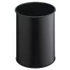 Waste Container Round Polyester Steel Czarny Durable 330101