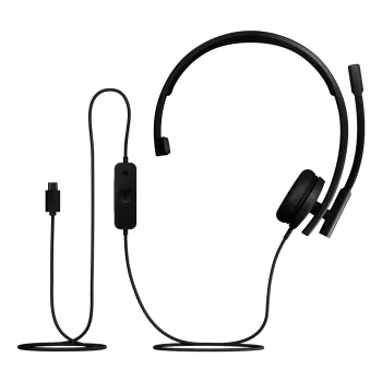 Logitech H570e - Słuchawki - Nauszne - Przewodowe - USB-C - Certyfikowane dla Microsoft Teams (981-001427)