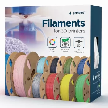 Gembird 3DP-ABS1.75-01-BK materiał do druku 3D ABS czarny 1,4 kg
