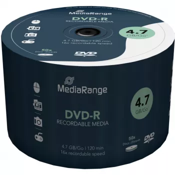 MediaRange - 50 x DVD-R - 4,7GB (120 Min.) 16x - wrzeciono (MR444)