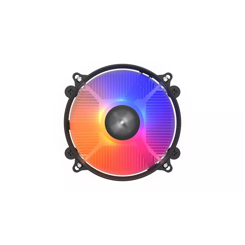 Chłodzenie procesora KRUX Integrator RGB KRX0093 z wentylatorem PWM 120 mm, podświetleniem ARGB, TDP 85 W, obsługą AM4