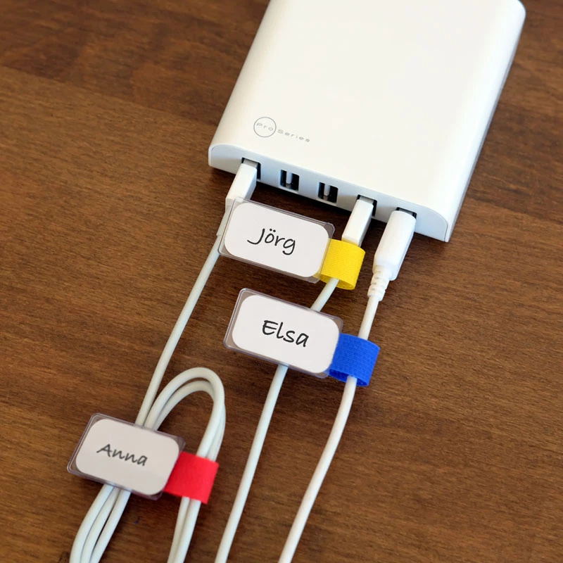 Opaska kablowa etykietująca Label-the-cable LTC 2530 niebieska czerwona żółta