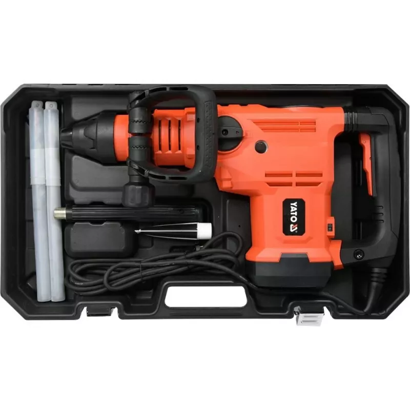 Młotowiertarka YATO YT-82135 1600 W SDS Max, energia udaru 25 J, wiercenie w betonie do 52 mm