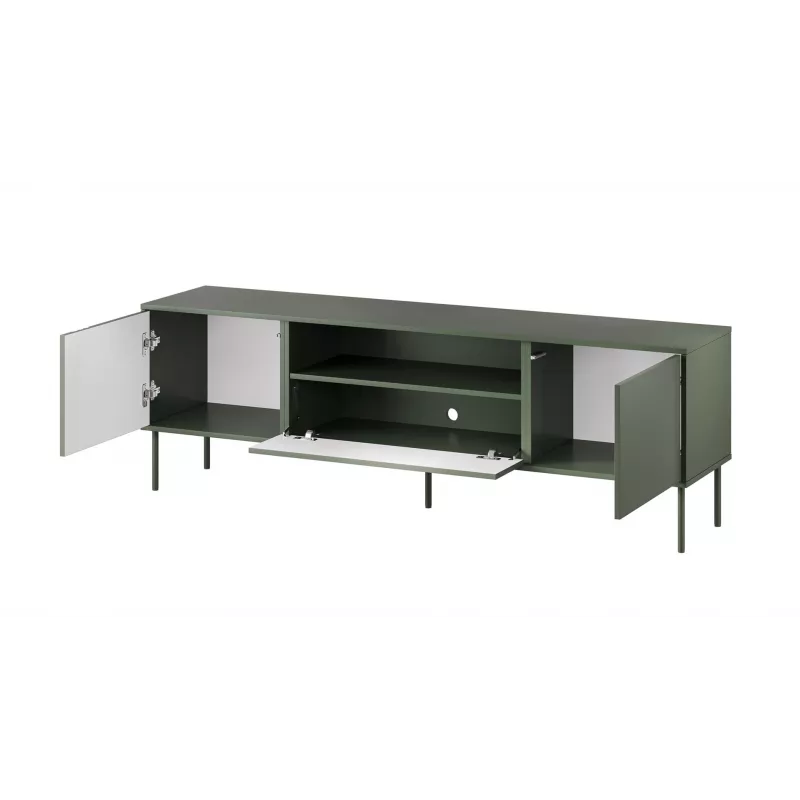 Cama EF TRESSE szafka RTV 180x40x54.5 matowy zielony