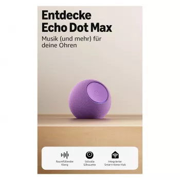 Amazon Echo Dot Max 2025 - Ametyst - Bluetooth (B0DKLDMHYB)