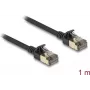 Kabel sieciowy DeLOCK RJ45 kat.8.1 F/FTP cienki Pro 1m czarny
