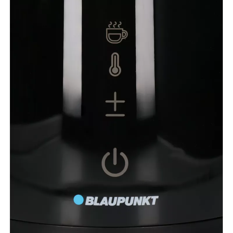 Czajnik elektryczny BLAUPUNKT EKD601, 1,7 L, 2200 W, regulowana temp. 40–100 °C, czarny, stal nierdzewna