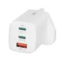 iBOX C-65 Biały, uniwersalna ładowarka GaN 65W, wtyczka UK
