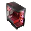 Obudowa PC MODECOM Volcano SPACE APEX ARGB Midi Tower, hartowane szkło, USB-C, obsługa ATX/microATX/Mini-ITX, GPU do 430 mm, chłodzenie CPU do 180 mm