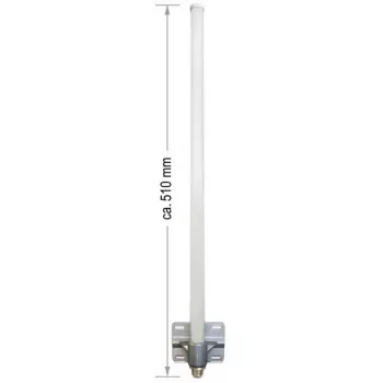 ALLNET antena 2,4 GHz 8dBi dookólna zewnętrzna N-Type-Female ANT-24-1T1R-OMNI-8dbi (ANT-24-1T1R-OMNI-8dbi)