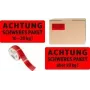 Etykiety ostrzegawcze AVERY 7254 czerwone 200 szt. 100 x 50 mm