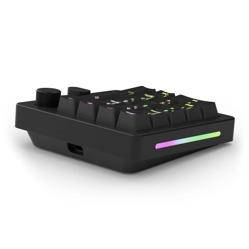 Wired/ Wireless Numpad Triton Glorious GMMK Wireless Numpad — Fox mechanical switches, Czarny