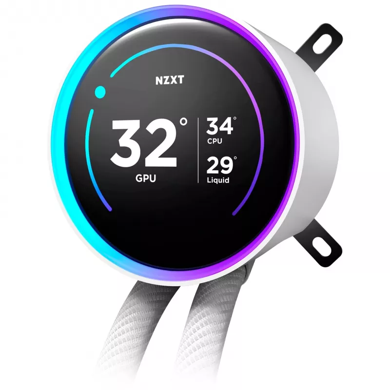 Uniwersalny zestaw chłodzenia cieczą NZXT Kraken Elite 360 RGB 12 cm Biały