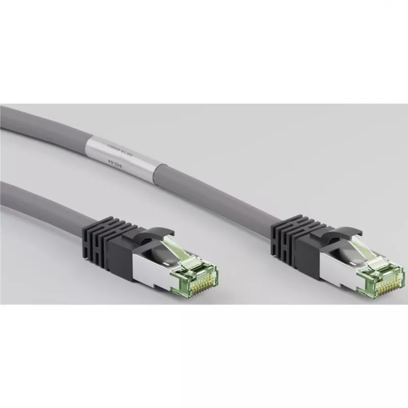 Goobay CAT 8.1 kabel krosowy, S/FTP (PiMF), szary, 3 m - LSZH bezhalogenowy, miedź AWG 24 (55138)