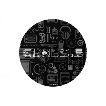 Mata pod krzesło GENESIS Tellur 300 Gear Poliester Czarny Szary Biały 1000 mm