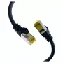 EFB-Elektronik Kabel krosowy RJ45 kat.6A S/FTP LSZHCat.7 kabel surowy czarny 0,15m Producent: EFB Elektronik (MK7001.0,15B)
