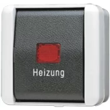 Jung 806 HW Przełącznik elektryczny 1P Czarny - Biały (806HW)