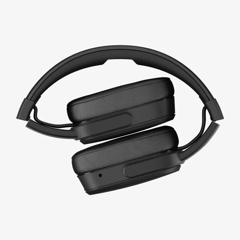 Zestaw słuchawkowy Skullcandy Crusher Wireless — czarny, binauralny nauszny, Bluetooth i 3,5 mm, składany, bateria 40 h