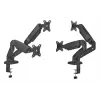 Ramie do monitora up up Economical Interactive Counterbalance Dual Monitor Arm matowa czerń VESA 75x75/100x100