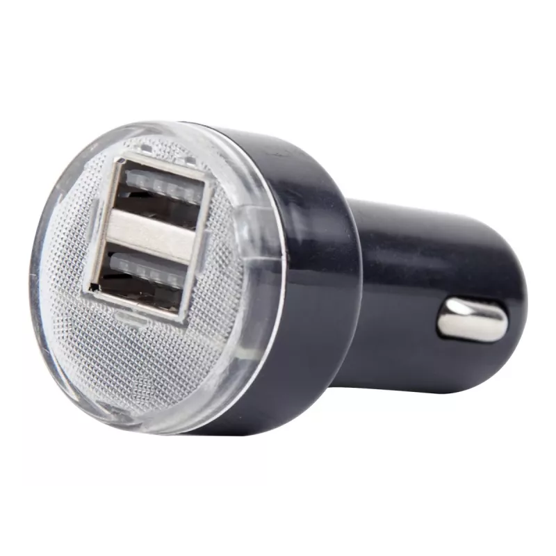 Ładowarka samochodowa Gembird EG-U2C2A-CAR-02, wejście 12–24 V, wyjście 5 V/2,1 A, 2× USB 2.0, czarna