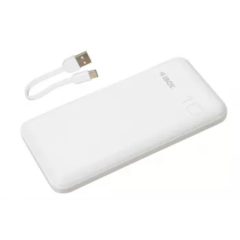 Przenośny power bank IBOX IPB10 10000 mAh, litowo-jonowy, Quick Charge 3.0, wyjścia USB-C i USB-A, 20W PD