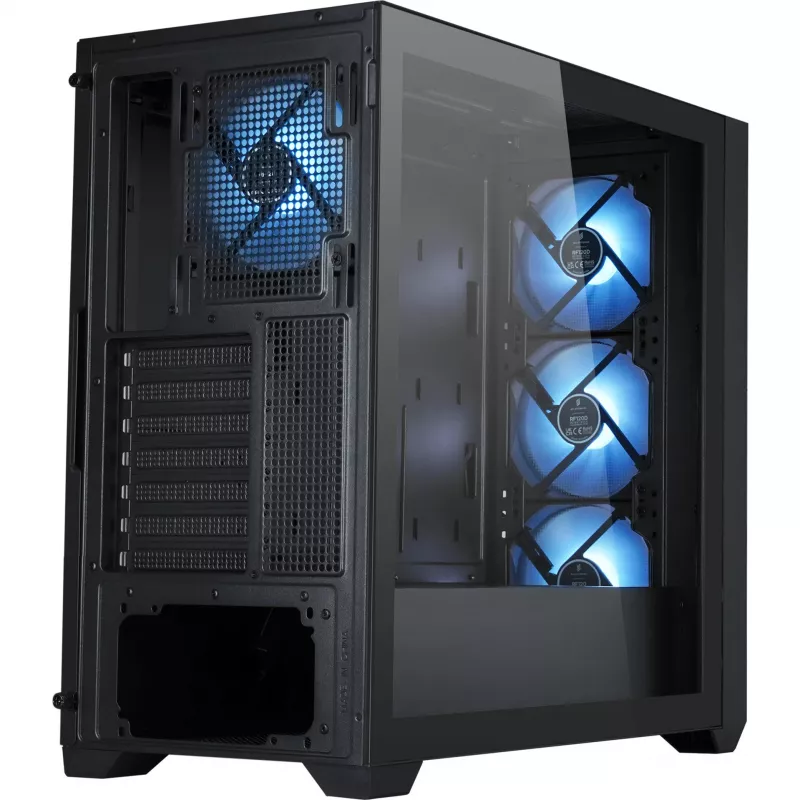 Obudowa PC Silentware Flow 110 A-RGB Czarna — obudowa midi tower, panel boczny ze szkła hartowanego