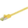 Kabel krosowy Wentronic GoobayCat.7 przewód instalacyjny, S/FTP (PiMF), żółty, 0,25 m - LSZH bezhalogenowy, miedź, wtyk RJ45 (91566)