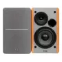 Edifier R1280T Active Bookshelf Speaker System with Remote Control and Dual RCA Inputs - Brown Wood