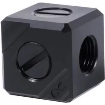 Alphacool Eiszapfen Connection Terminal 5-Fach G1/4 IG - Czarny Acetal (17556)