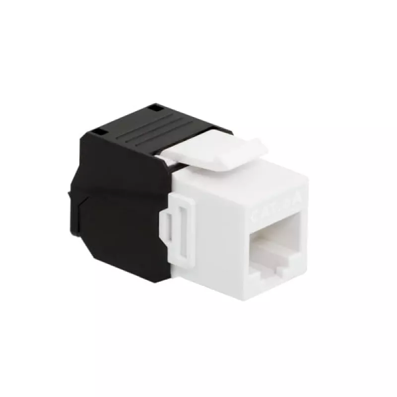 LogiLink NK4066 Moduł Keystone Płaski Czarny Biały RJ-45