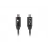 Kabel LANBERG USB-C na USB-C CA-CMCM-40CU-0018-BK — USB 2.0, 1,8 m, czarny