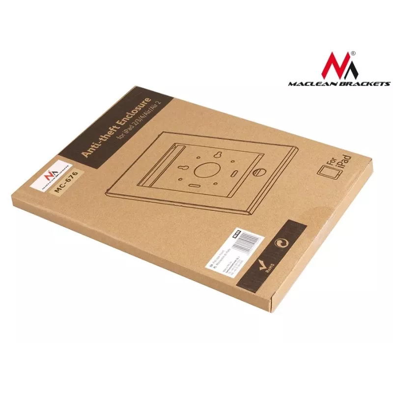Maclean MC-676 Uchwyt Zabezpieczający iPad 2/3/4/Air/Air2 Ochrona Przed Kradzieżą z Uchwytem Reklamowym