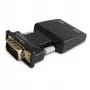 SAVIO CL-145 konwerter VGA do HDMI, audio, Full HD, czarny